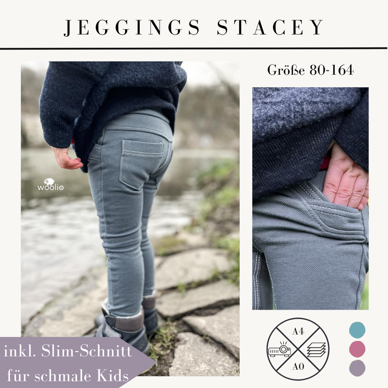 Schnittmuster Jeggings Stacey für Kinder Gr. 80-164
