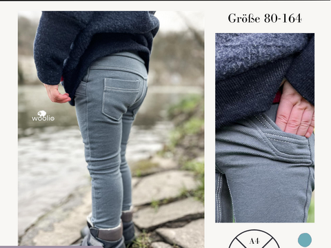 Schnittmuster Jeggings Stacey für Kinder Gr. 80-164