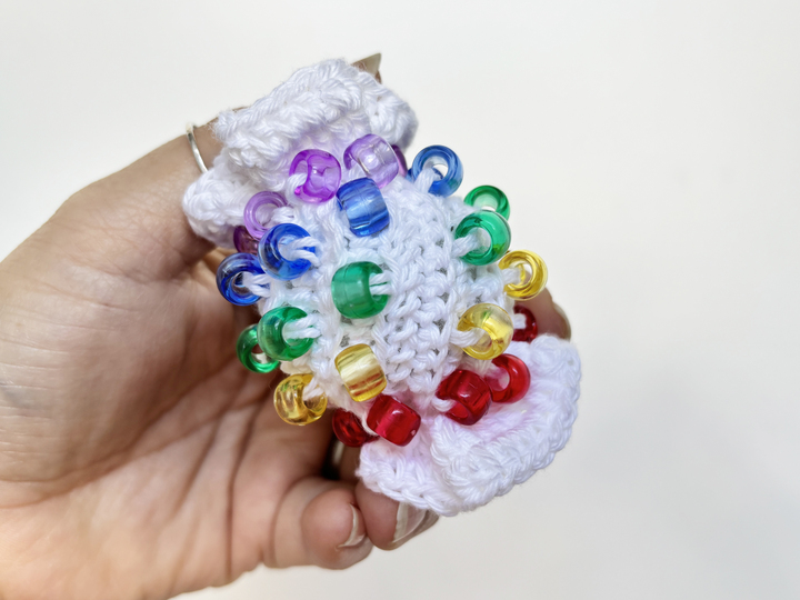 Häkelanleitung Bonbon Amigurumi mit Perlen, Fidget Spielzeug Drops