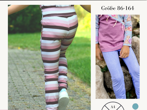 Schnittmuster Basic Leggings Lio für Mädchen Gr. 86-164