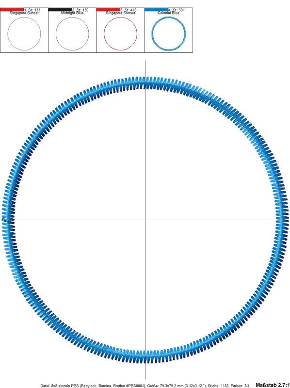 Abschminkpads, Stickdatei, ITH, 3 Größen - Bild 4
