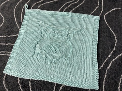 Washcloth Owl Eugenia – Knitting Instructions
