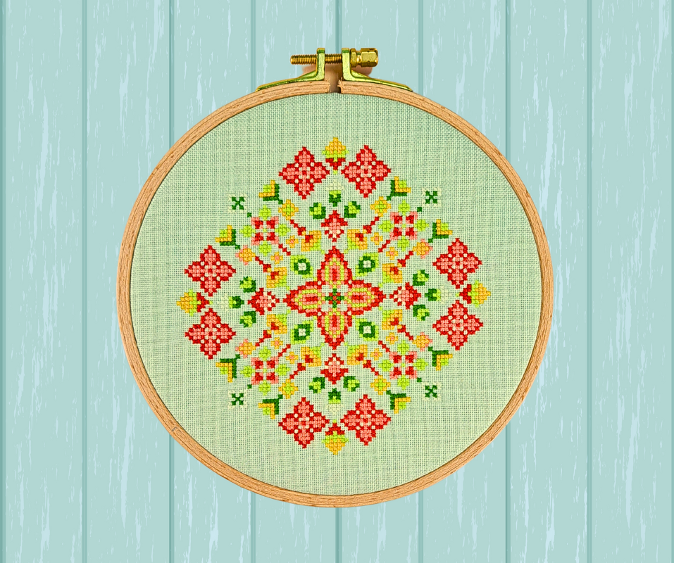 Stickvorlage PDF "Sommerblumen" Stickvorlage im Kreuzstich - Bild 6