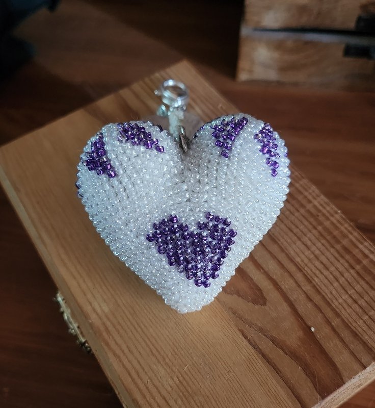 H&auml;kelanleitung f&uuml;r ein Herz aus Perlen - Bild 2