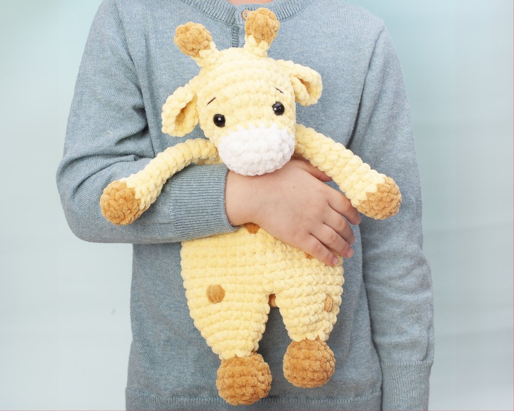 Häkelanleitung Giraffe Schnuffeltuch – Kuscheltier & Schmusetuch für Babys