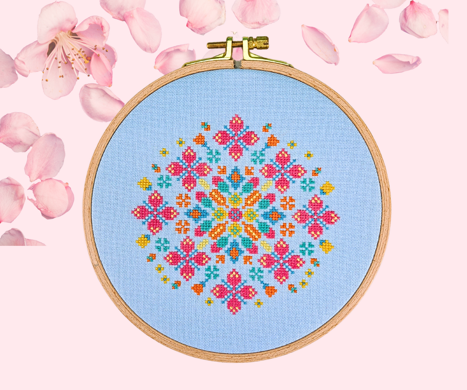 Stickvorlage PDF "Blumenmeer" Stickvorlage im Kreuzstich - Bild 7