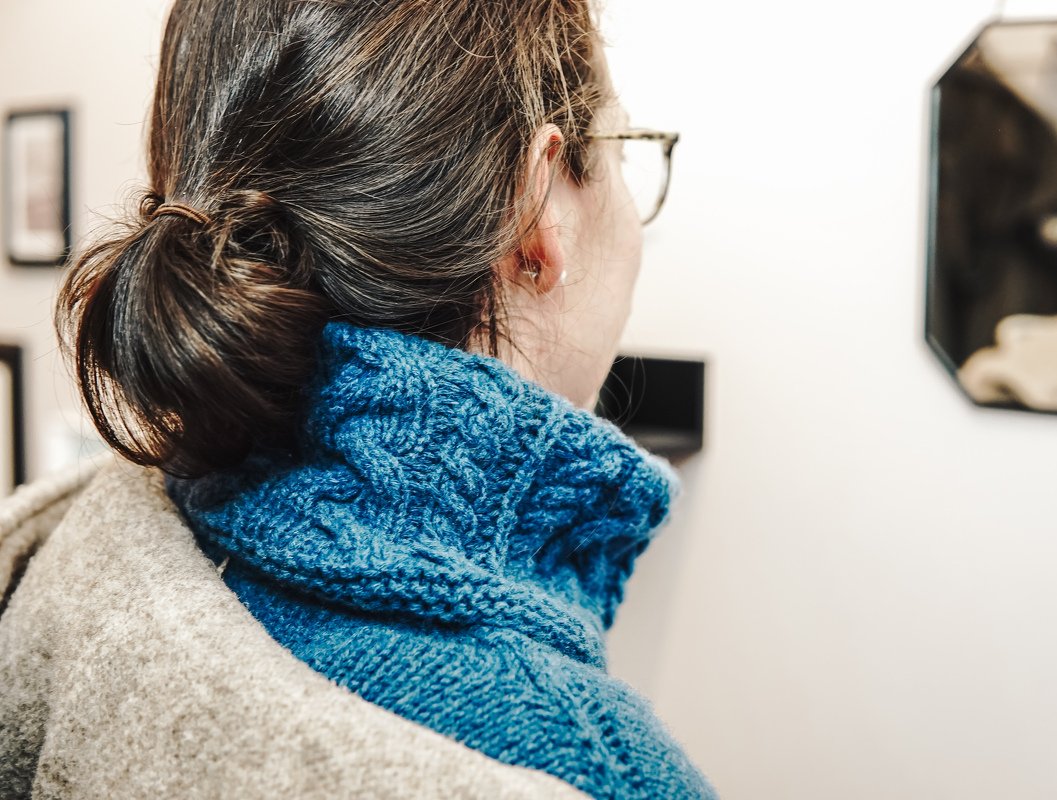 Ricardas CableCollar | knitting pattern | Shawl, knitted collar