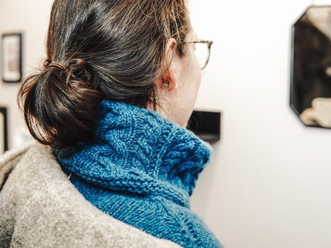 Ricardas CableCollar | Strickanleitung | Schalkragen