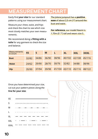 Jumpsuit sewing pattern ladies XS-XXXL PDF Download with sewing instruction