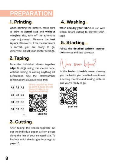 Jumpsuit sewing pattern ladies XS-XXXL PDF Download with sewing instruction