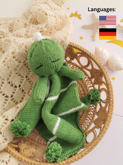 knitting pattern PDF Dinosaurier Chris baby easy pattern amigurumi toy