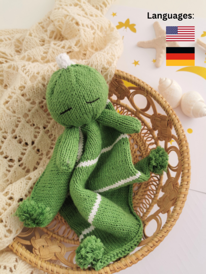 knitting pattern PDF Dinosaurier Chris baby easy pattern amigurumi toy