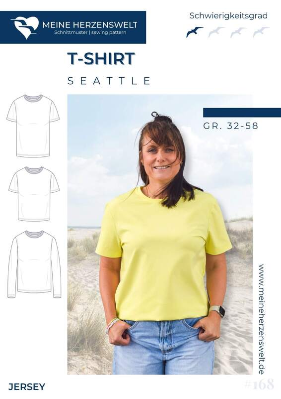 T-Shirt Damen&ndash; Schnittmuster &ndash; Seattle - eBook - E166