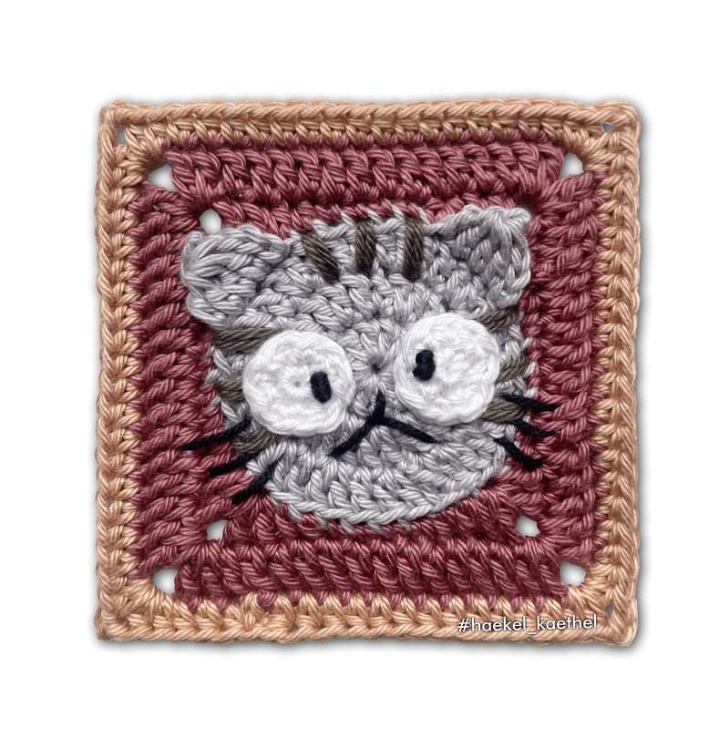 Karl the Cat - Granny Square - Image 4