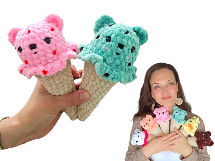 Häkelanleitung Eisbärchen ohne Nähen