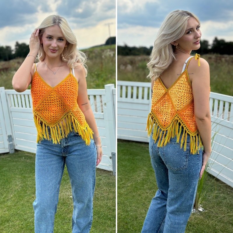 Häkelanleitung Sommer-Granny-Top "Twins 24/15"