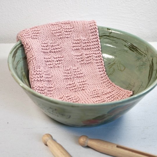 Spültuch "Kornblumen", Strickanleitung, einfach
