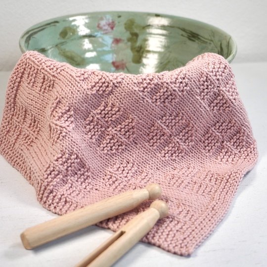 Spültuch "Kornblumen", Strickanleitung, einfach