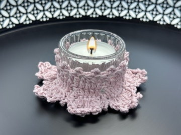 Crochet Pattern Candle Holder “Spring Blossom”