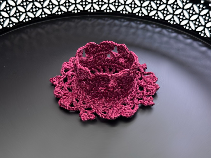 Crochet Pattern Candle Holder “Burning Heart”