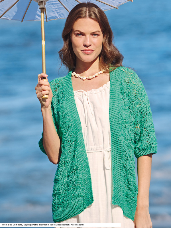 Jacke mit Ajourmuster