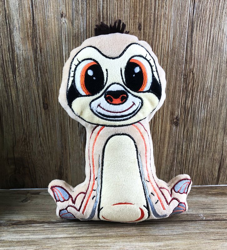 Stickdatei ITH Faultier OLAF für Rahmen 20×30cm, Maschinenstickdatei