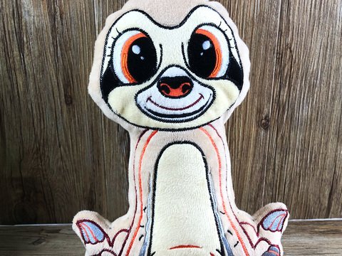 Stickdatei ITH Faultier OLAF für Rahmen 20×30cm, Maschinenstickdatei