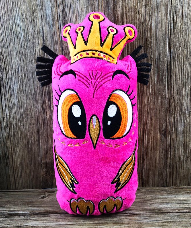 Stickdatei ITH Eule Prinzessin für Rahmen 20×30cm, Maschinenstickdatei - Bild 9