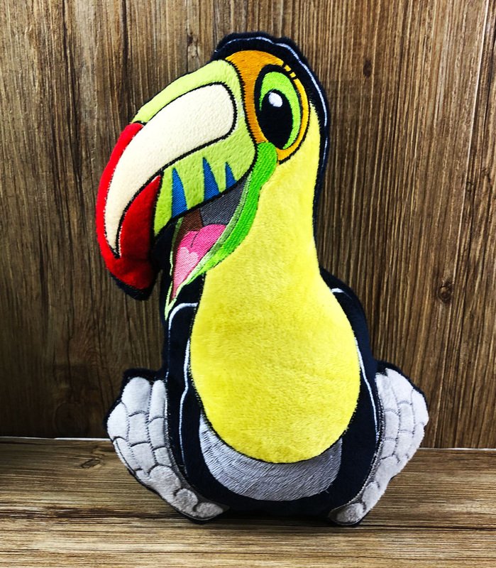 Stickdatei ITH Tukan Ferdinand für Rahmen 20×30cm, Maschinenstickdatei