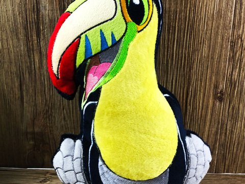 Stickdatei ITH Tukan Ferdinand für Rahmen 20×30cm, Maschinenstickdatei