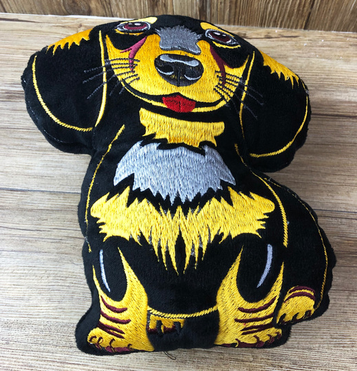 Stickdatei ITH Dackel Waldi für Rahmen 20x30 cm, Maschinenstickdatei