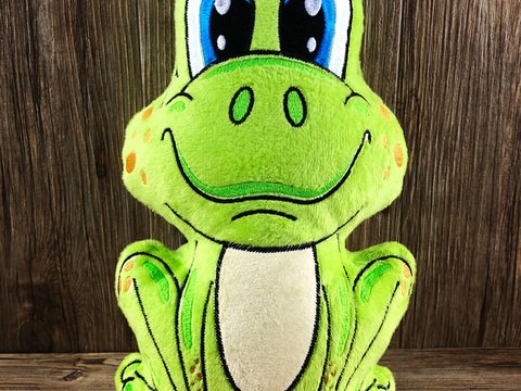 Stickdatei ITH Frosch Oskar für Rahmen 20×30cm, Maschinenstickdatei
