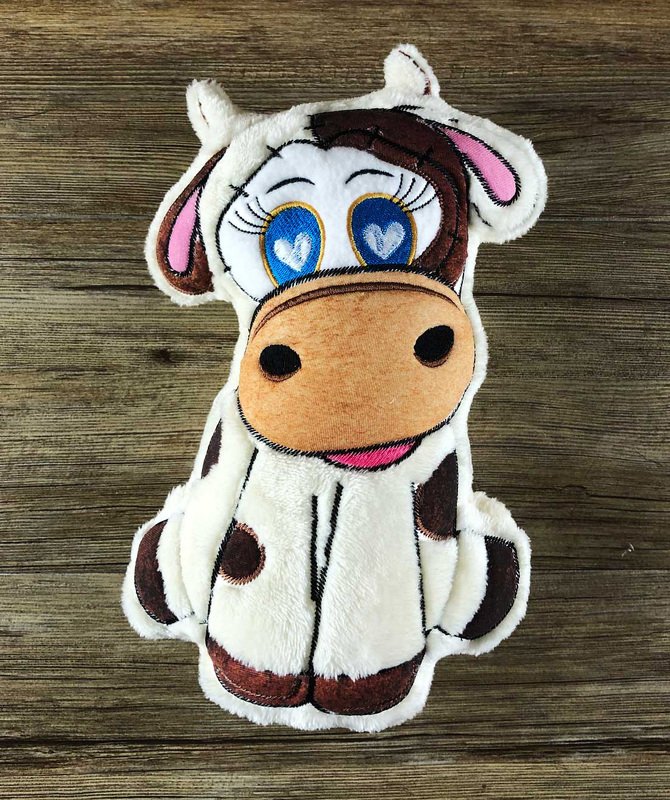 Stickdatei ITH Kuh Helga für Rahmen 20×30cm, Maschinenstickdatei