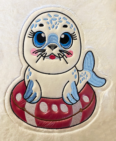 Stickdatei ITH Robbe Eddy für Rahmen 20x30 cm, Maschinenstickdatei