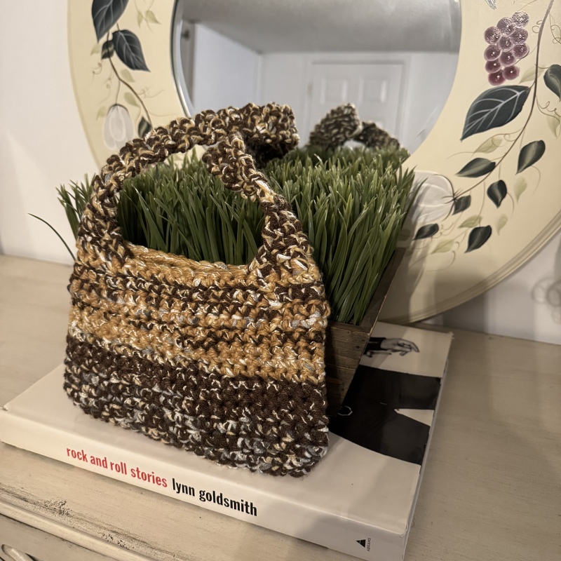 Crochet Mini Scrap Handbag, PDF pattern, digital download - Image 5