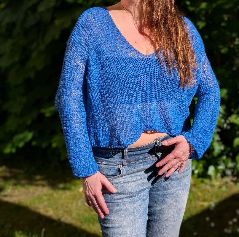 Crochet Pattern Summer Sweater "Azur Breeze" - Image 3