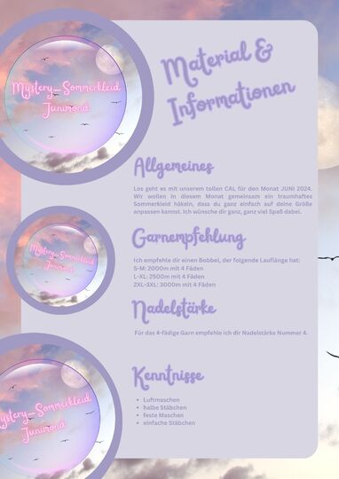 Häkelanleitung MYSTERY-CAL "Sommerkleid JUNIMOND"