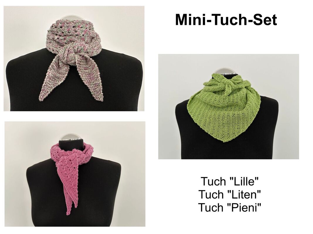 Strickanleitung - Mini-Tücher 3er-Set