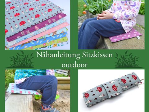 Nähanleitung Sitzkissen Sitzunterlage