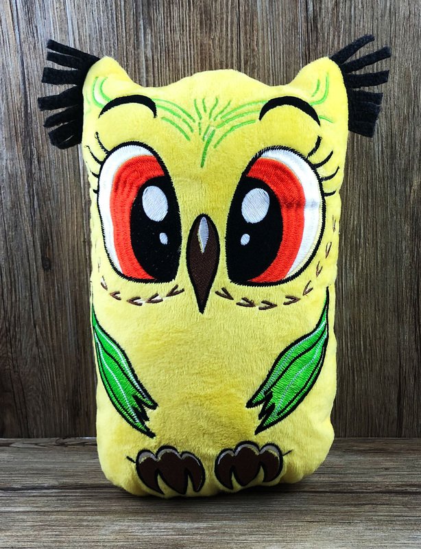 Stickdatei ITH Eule Universell für Rahmen 16×26 cm, Maschinenstickdatei