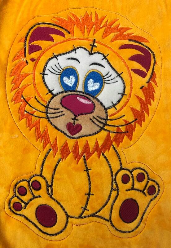 Stickdatei ITH Löwe Casimir für Rahmen 16×26 cm, Maschinenstickdatei - Bild 11