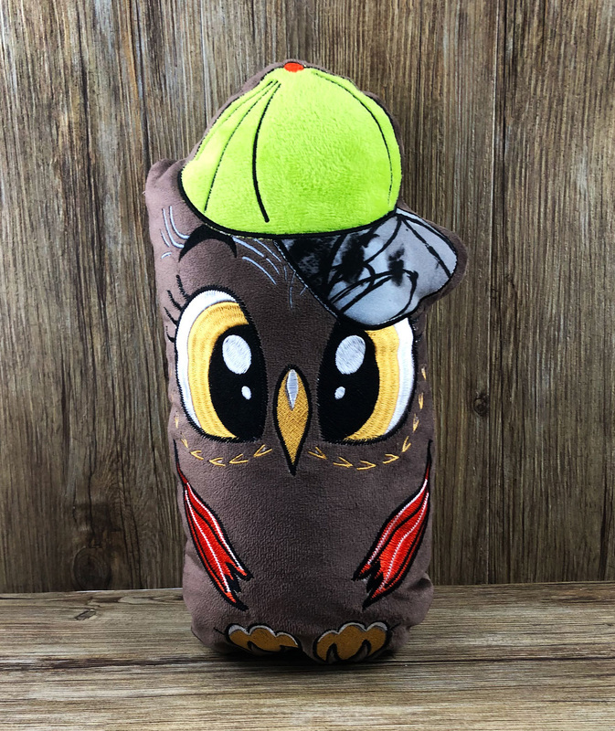 Stickdatei ITH Eule Cap für Rahmen 16×26 cm, Maschinenstickdatei