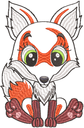 Stickdatei ITH Fuchs Aldebar für Rahmen 16x26 cm, Maschinenstickdatei