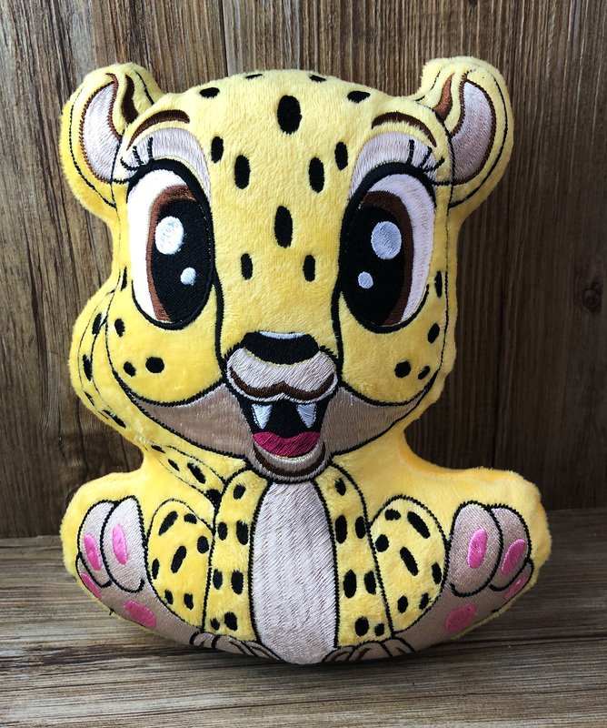 Stickdatei ITH Gepard Milly für Rahmen 16×26 cm, Maschinenstickdatei