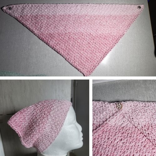 „TUNISIAN Crochet Bandana Headscarf" for Intermediate - Image 5