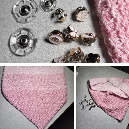 „TUNISIAN Crochet Bandana Headscarf" for Intermediate