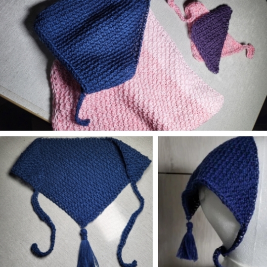 „TUNISIAN Crochet Bandana Headscarf" for Intermediate