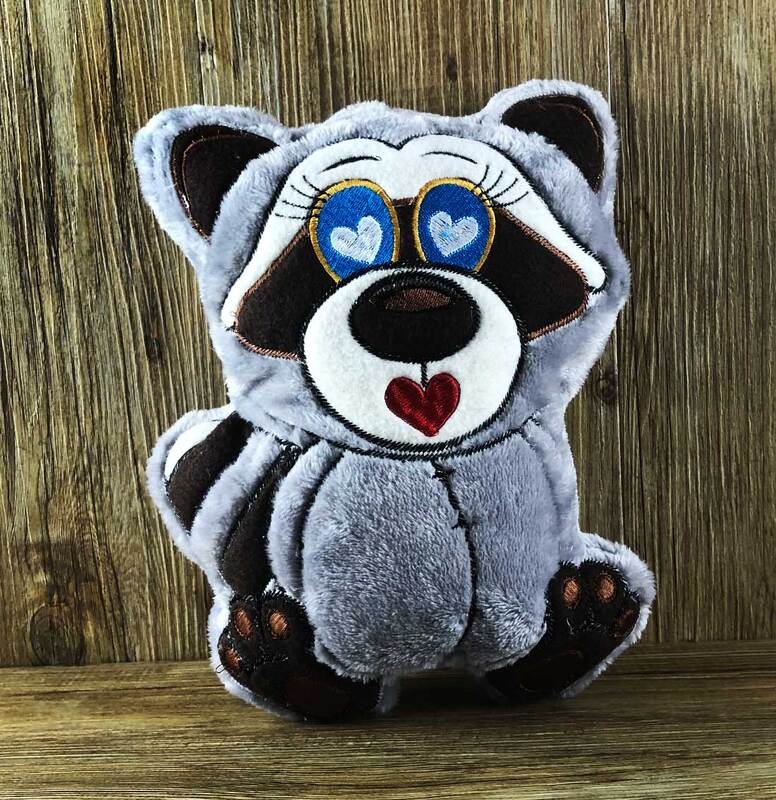 Stickdatei ITH Waschbär Willi für Rahmen 16×26 cm, Maschinenstickdatei - Bild 10