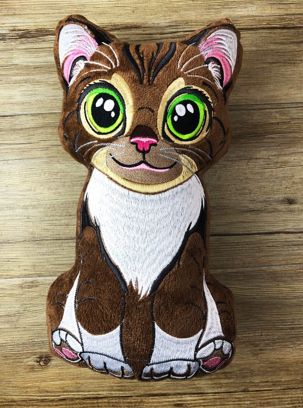 Stickdatei ITH Katze Morle für Rahmen 16x26 cm, Maschinenstickdatei - Bild 13