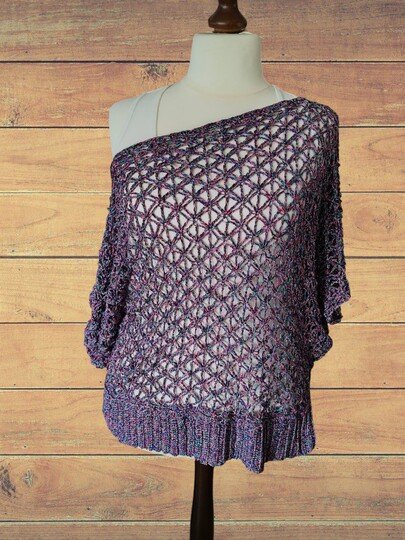 Shirt Velran Lochmustershirt Netzshirt Sommerliches Shirt häkeln Top